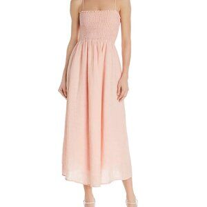 Joie Tilsa Smocked Linen Maxi Dress size S